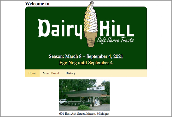 Dairy Hill Website